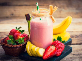 Bananen Beeren Shake
