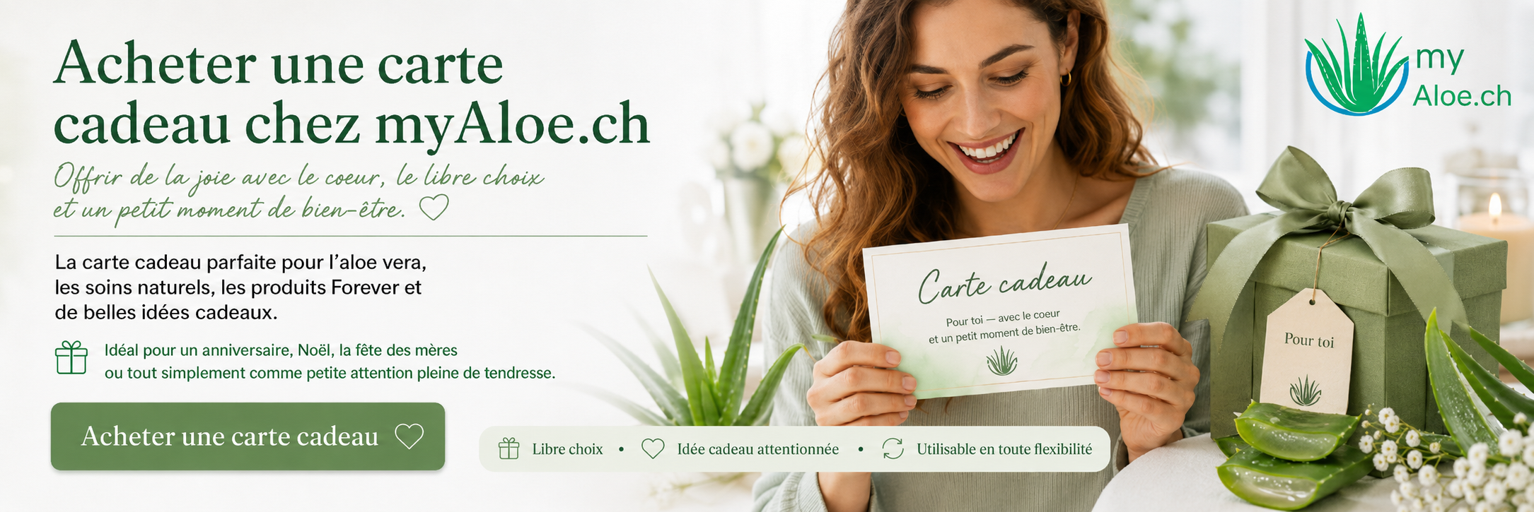 Chèques-cadeaux de MyAloe.ch Chèques-cadeaux de MyAloe.ch