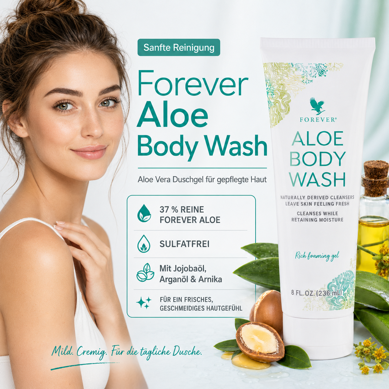 Forever Aloe Body Wash – Aloe Vera Duschgel für sanfte Reinigung & gepflegte Haut