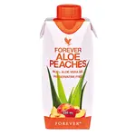 Forever Aloe Peaches - die spritzige Kombination aus Aloe Vera und der natürlichen Süsse aus sonnengereiften Pfirsichen enthält 84,3 % stabilisiertes Aloe-Vera-Gel