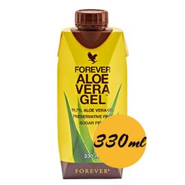 Forever Aloe Vera Gel - das sind 330 ml Power kompakt für Deinen Körper. Für einen gesunden Aloe-Lifestyle