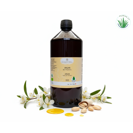 MyAloe.ch Arganöl BIO: Reich an Vitamin E, Antioxidantien und essentiellen Fettsäuren, schützt es die Haut vor Feuchtigkeitsverlust und vorzeitiger Alterung, während es gleichzeitig die Zellerneuerung unterstützt.