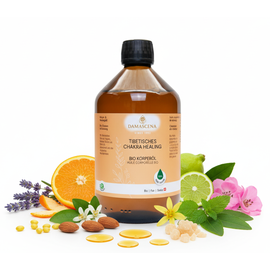 ❤️ Tib. Chakra Healing Körperöl BIO - Harmonie & Balance für Körper, Geist und Seele
⭐ Ein kraftvoller Synergiekomplex aus Pflanzen- und ätherischen BIO-Ölen:
✅ Jojobaöl BIO – feuchtigkeitsspendend, hautausgleichend
✅ Orangenöl BIO – aufhellend, stimmungshebend
✅ Petitgrain bigarade Öl BIO – ausgleichend, beruhigend
✅ Bergamotteöl BIO – erfrischend, stimmungsaufhellend
✅ Rosengeranienöl BIO – harmonisierend, hautpflegend
✅ Ylang Ylang Extra Öl BIO – sinnlich, entspannend
✅ Patchouliöl BIO – erdend, stabilisierend
✅ Lavendelöl BIO – beruhigend, muskelentspannend
✅ Weihrauchöl BIO – spirituell klärend, stärkend
✅ Melissenöl BIO – harmonisierend, muskelentkrampfend