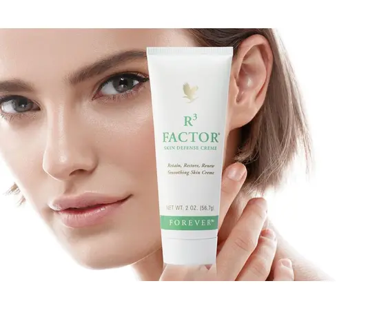 R3 Factor Skin Defense Creme
Der Faktor mit Anti-Aging-Effekt. Aloe Vera mit Alpha-Hydroxy-Acid-Komplex regeneriert durch natürliche Säuren, Vitamine und die Kraft der Aloe. Bestens geeignet für grossporige und reifere Haut sowie Mischhaut. Für einen deutlich sichtbaren Hautverjüngungseffekt.