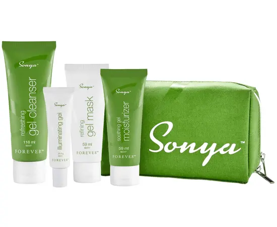 Sonya daily skincare system Gesichtspflege-Serie -  verbessert den Hautton, spendet Feuchtigkeit und lässt die Haut strahlend und frisch aussehen