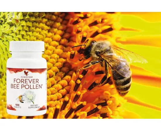 Forever Bee Pollen - Nahrungsergänzungsmittel mit Bienenpollen, wertvollem Honig und Gelée Royal.