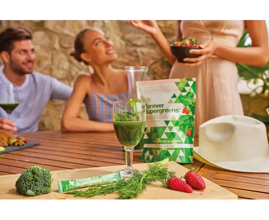 Forever Supergreen -  sorgt für einen ausgewogenen pH-Wert. Der Säure-Basen-Haushalt ist mitentscheidend für Dein Wohlbefinden