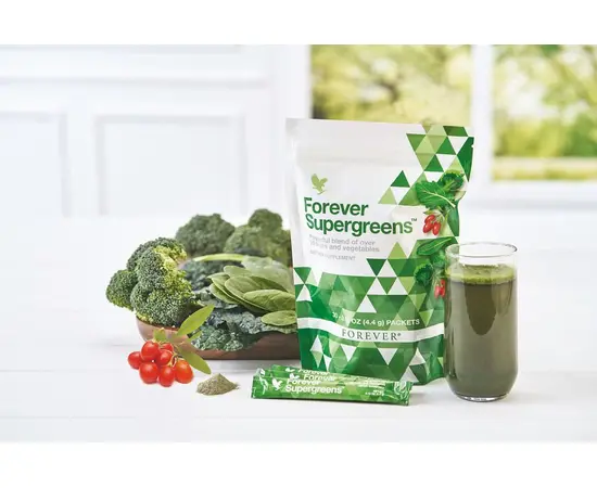 Forever Supergreen - Nahrungsergänzungsmittel mit Vitamin C, E und Magnesium