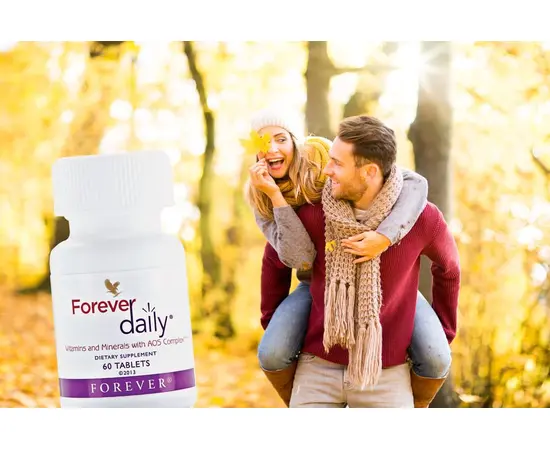 Forever daily - gleicht Defizite an Calcium, Folsäure oder Vitamin B12 aus, die besonders mit zunehmendem Alter auftreten.