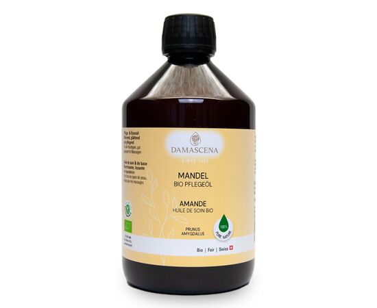 Mandelöl BIO – Sanfte Pflege für Haut & Haare | 100% naturrein


Nährendes und glättendes Öl für die sanfte Hautpflege
Unser kaltgepresstes Mandelöl BIO wird aus kontrolliert biologischen Mandeln gewonnen und ist ein echtes Multitalent für die tägliche Körperpflege. Es überzeugt durch seine milde, reizlindernde Wirkung und eignet sich ideal für empfindliche, trockene oder gereizte Haut – auch bei Babys. Die hohe Verträglichkeit und die wertvollen Inhaltsstoffe wie Vitamin E, ungesättigte Fettsäuren und Mineralstoffe machen es zu einem unverzichtbaren Helfer in der Naturkosmetik.

Das hellgelbe Öl mit leichtem Mandelduft zieht gut ein und wird auch gerne für die Babymassage verwendet. Das Mandelöl BIO ist eines der bekanntesten Öle für die Gesichts- und Körperpflege. Es wirkt nährend, glättend und zieht gut in die Haut ein