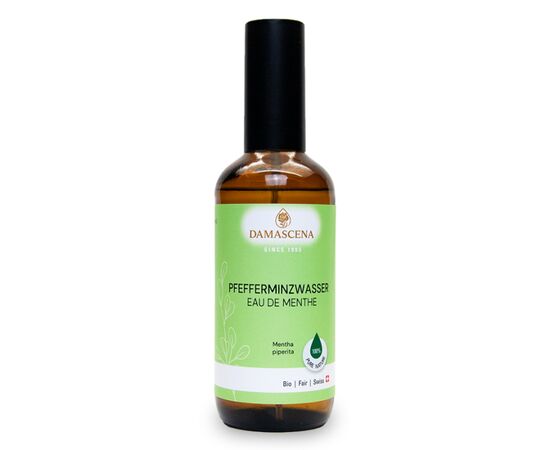 Pflanzenwasser von myAloe.ch: Pfefferminzwasser  - Frisch, klar, kühl, leicht krautig, mit feiner minziger Note