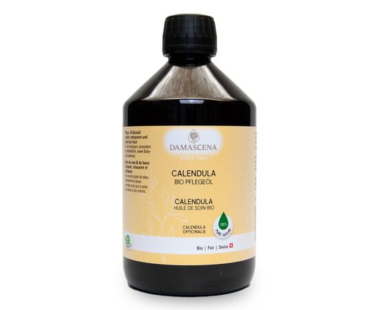 MyAloe.ch Calendulaöl BIO : ideal für Babys, Kinder & sensible Erwachsenenhaut - beruhigt empfindliche, gereizte oder trockene Haut, stärkt die Hautbarriere und schützt vor Umwelteinflüssen