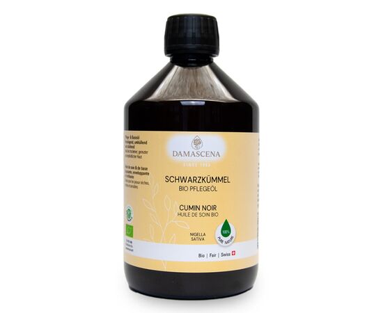 MyAloe.ch Schwarzkümmelöl BIO : Ideal für die Körperpflege bei gereizter und beanspruchter Haut, ist reich an wertvollen Vitaminen & ungesättigten Fettsäuren, spendet Feuchtigkeit & beruhigt Irritationen.