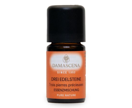 Ätherisches Öl von myAloe.ch: Drei Edelsteine Essenzmischung (enthält: Angelikawurzel  , Fichtennadel  , Neroli , Weihrauch  )