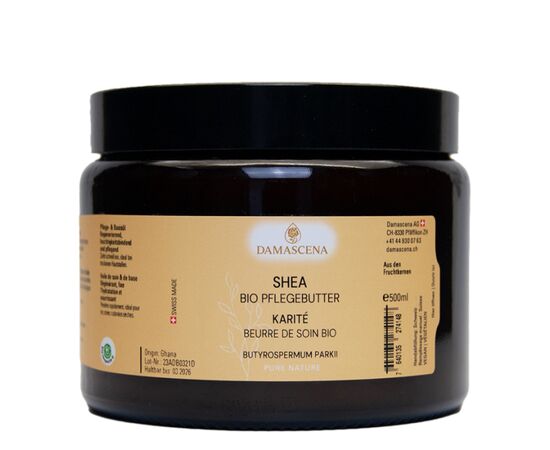 MyAloe.ch Sheabutter BIO: Schnelleinziehender und pflegender Butter für ein angenehmes Hautgefühl. Besonders trockene, spröde oder beanspruchte Hautstellen wie Lippen, Ellenbogen, Knie oder Fersen profitieren von der tiefenwirksamen Pflege. Sheabutter zieht schnell ein und hinterlässt ein angenehm geschmeidiges Hautgefühl – ganz ohne fettigen Film.