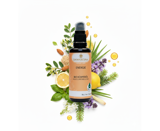 ❎ Beinhaltet verschiedene 100% naturreine Pflanzenöle & Jojobaöl BIO
✅  Jojobaöl BIO
Schützt und pflegt die Haut, reguliert den Feuchtigkeitshaushalt, stabilisiert das Hautbild. Nicht fettend, zieht schnell ein. Ideal als Basisöl für Mischungen und für empfindliche Haut.

✅  Sesamöl BIO
Wärmend, durchblutungsfördernd, antioxidativ. Traditionell im Ayurveda für Massagen genutzt. Unterstützt die Hautregeneration und
wirkt entgiftend.

✅  Mandelöl BIO
Besonders sanft, pflegt trockene & sensible Haut. Wirkt reizlindernd, feuchtigkeitsspendend und macht die Haut weich & geschmeidig. Ideal für Babys & Kinder.

✅  Schwarzkümmelöl BIO
Stärkt das Immunsystem, wirkt entzündungshemmend & antioxidativ. Unterstützt bei Allergien und Hautproblemen (z. B. Neurodermitis). Traditionell als „Gold der Pharaonen“ bekannt.

✅  Bergamottenöl BIO
Stimmungsaufhellend, erfrischend & harmonisierend. Fördert positive Gedanken, lindert Nervosität. Wirkt hautklärend bei unreiner Haut.

✅  Zitronenöl BIO
Aktivierend, konzentrationsfördernd & reinigend. Wirkt belebend auf Geist und Körper, stärkt das Immunsystem, klärt die Raumluft und unterstützt die Verdauung.

✅  Lavandinöl BIO
Entspannend, ausgleichend und leicht antiseptisch. Hilft bei Muskelverspannungen, Stress & innerer Unruhe. Wirkt stimmungsaufhellend und klärend.

✅  Grapefruitöl BIO
Erfrischend, stimmungshebend & stoffwechselanregend. Unterstützt bei Antriebslosigkeit, fördert die Hautstraffung (z. B. bei Cellulite) und wirkt reinigend.

✅  Basilikumöl BIO
Vitalisierend, konzentrationsfördernd & krampflösend. Wirkt stärkend bei geistiger Erschöpfung, fördert die Verdauung und hilft bei Muskelkrämpfen.

✅  Weisstannenöl BIO
Kräftigend, befreiend für die Atemwege & vitalisierend. Wirkt stärkend bei Erschöpfung, schenkt Frische, fördert tiefe Atmung und schafft Waldatmosphäre.

✅  Lemongrasöl BIO
Erfrischend, belebend & konzentrationsfördernd. Klärt die Luft, hebt die Stimmung, wirkt desodorierend und vertreibt Insekten.

✅  Bergbohnenkrautöl BIO
Stark wärmend, anregend & antiseptisch. Unterstützt bei Erkältungen, Muskelschmerzen und Verdauungsbeschwerden. Ein kräftigendes Öl für kalte Tage.
