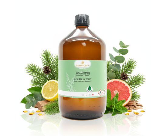 Profumo per ambienti Smart Forest Breathe - fragranza per ambienti 100% naturale per il diffusore di aromi SMART


La sensazione di una passeggiata nel bosco - chiarezza, freschezza e nuova vitalità
Con il profumo per ambiente Smart Forest Breathe, potete portare il potere rivitalizzante della foresta direttamente a casa vostra. Questa essenza profumata, prodotta a mano in Svizzera, contiene una composizione armoniosa di oli essenziali naturali puri al 100% di abete bianco, aghi di abete rosso, eucalipto, pino, pompelmo, menta piperita, cedro dell'Atlante e limone.

Senza additivi sintetici, vegano e sostenibile - per un clima interno puro e sano che armonizza corpo, mente e anima. (Adatto solo per il Smart Aroma Diffuser!)



✅ 4 benefici chiave in sintesi ¹⁾
✔️ 100% naturale e sostenibile - senza sostanze chimiche, riempito a mano in Svizzera

✔️ Sperimenta il potere della foresta - calmante, radicante e rinfrescante allo stesso tempo

✔️ Libera le vie respiratorie - supporto ideale in caso di raffreddore o aria cattiva

✔️ Versatile - per il relax, la concentrazione e i momenti di benessere