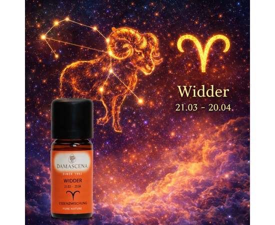 ♈️ Essenzmischung Sternzeichen - Widder


♈️ Das Sternzeichen Widder: 21. März - 20. April (Aktiv, dynamisch und mutig)
Myaloe.ch
Kraftvoller Duft für Neuanfang, Präsenz und innere Ausrichtung
♈️ Das Sternzeichen Waage
21. März - 20. April
Element: Feuer| Planet: Mars

Die Essenzmischung Sternzeichen Widder ist eine sorgfältig komponierte Duftmischung aus 100 % naturreinen ätherischen Ölen, inspiriert von den archetypischen Eigenschaften des Sternzeichens Widder. Sie steht symbolisch für Aufbruch, Tatkraft und das innere Feuer, das Neues entstehen lässt – passend zur Energie des Frühlingsbeginns.

Diese hochwertige Aromamischung verbindet Zedernholz Himalaya, Rosengeranium, Limette, Lemongras u. a. zu einem klaren, vitalen Duftprofil. Ideal für Menschen, die bewusst mit Duft arbeiten möchten – zur Raumbeduftung, für persönliche Rituale oder als Duftanker im Alltag.

„Ich bin das Urfeuer, das die Dunkelheit vertreibt und den Neubeginn einläutet.“
— Symbolik des Sternzeichens Widder
​